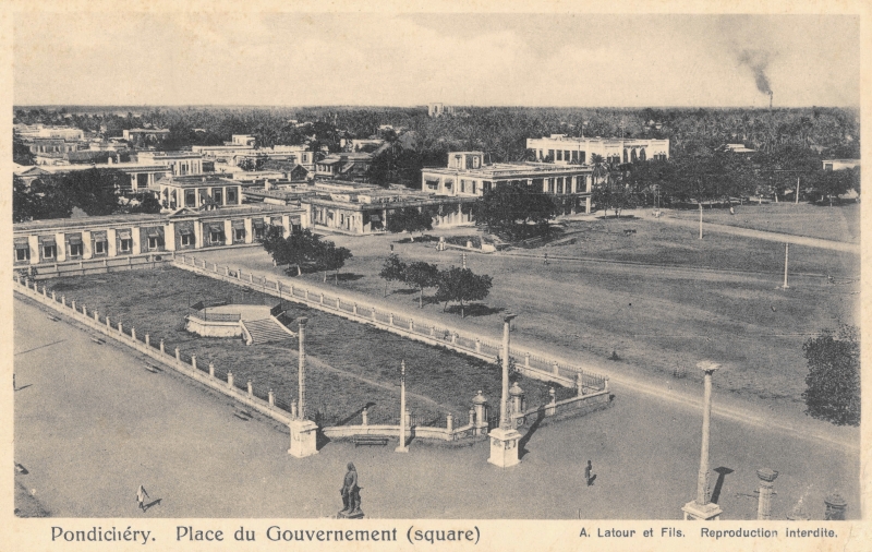 02-04 - Pondichery - place gouvernement - sud-ouest - 2